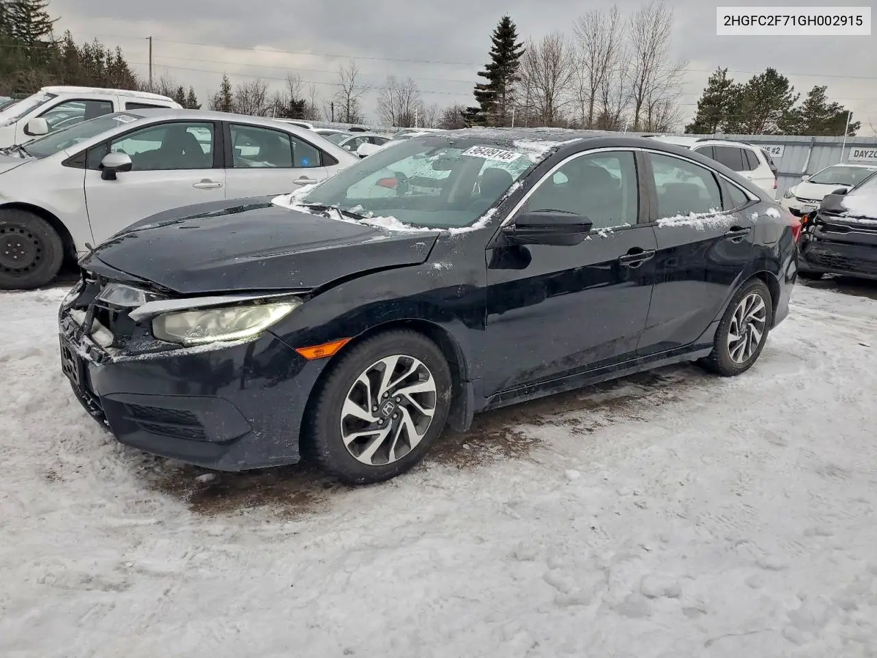 2HGFC2F71GH002915 2016 Honda Civic Ex
