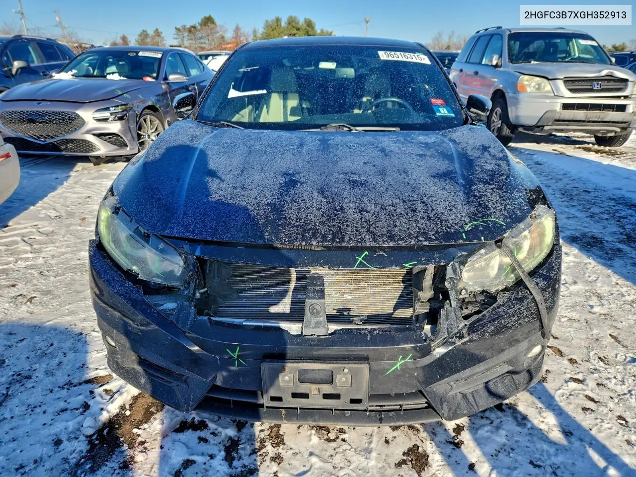 2HGFC3B7XGH352913 2016 Honda Civic Exl