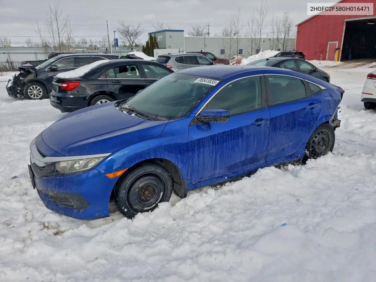 2HGFC2F58GH016471 2016 Honda Civic Lx