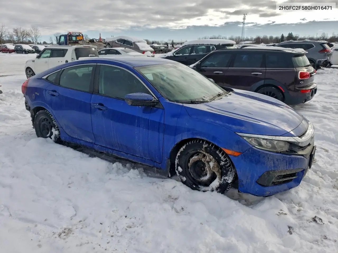 2HGFC2F58GH016471 2016 Honda Civic Lx