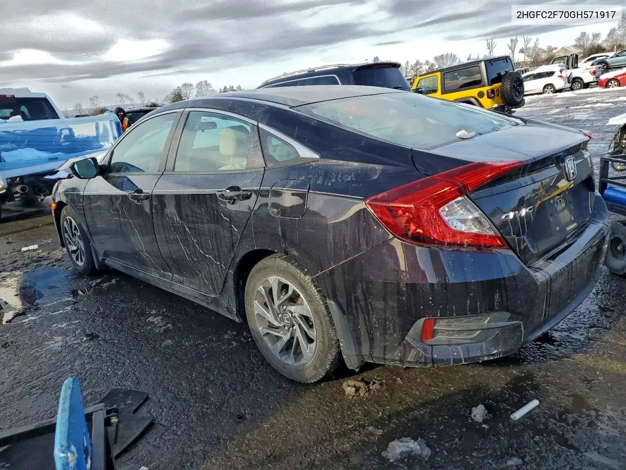 2HGFC2F70GH571917 2016 Honda Civic Ex