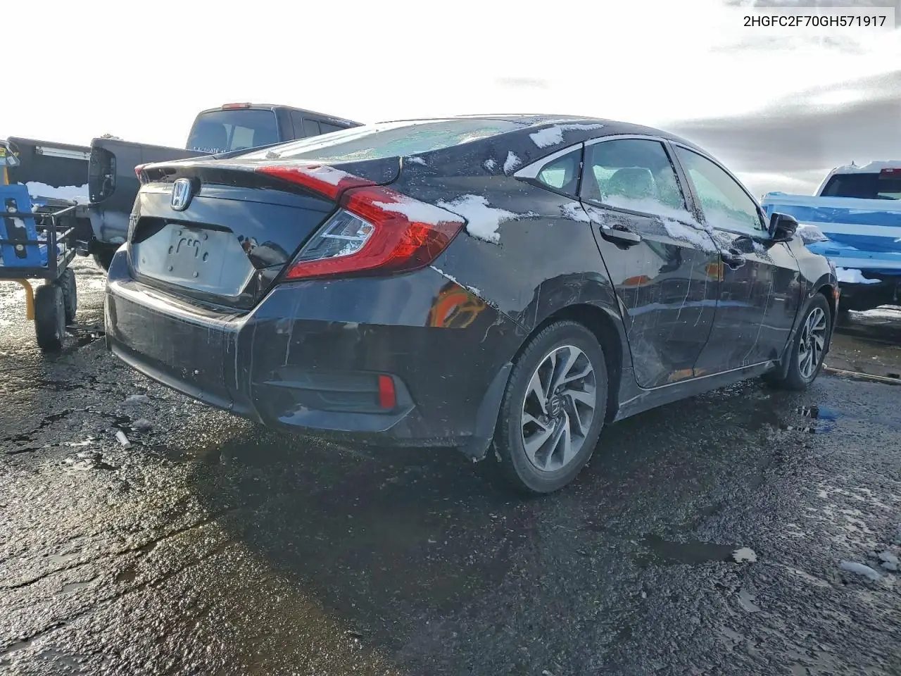 2HGFC2F70GH571917 2016 Honda Civic Ex