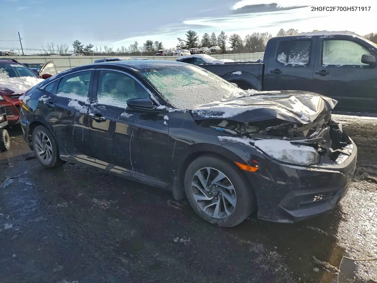 2HGFC2F70GH571917 2016 Honda Civic Ex