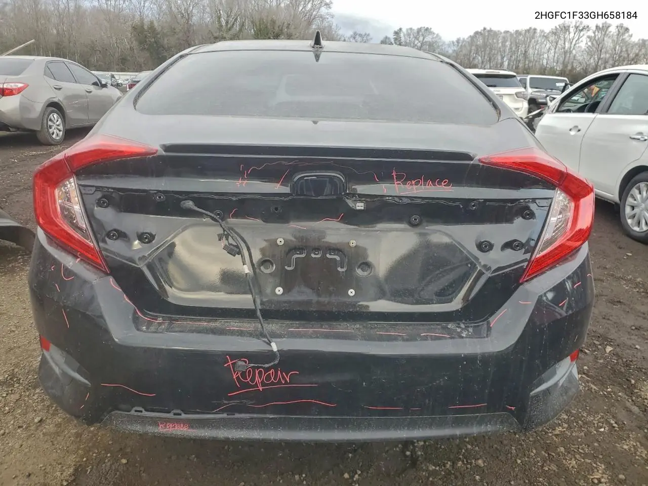 2HGFC1F33GH658184 2016 Honda Civic Ex