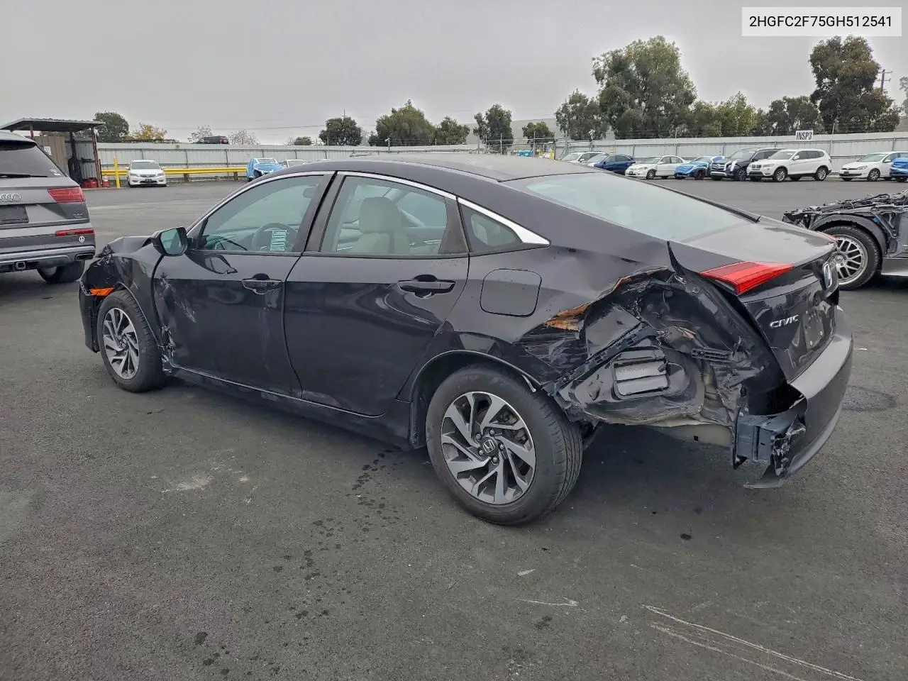 2HGFC2F75GH512541 2016 Honda Civic Ex