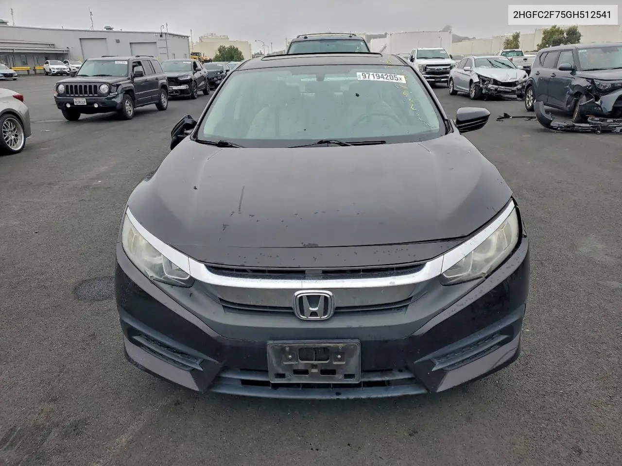 2HGFC2F75GH512541 2016 Honda Civic Ex