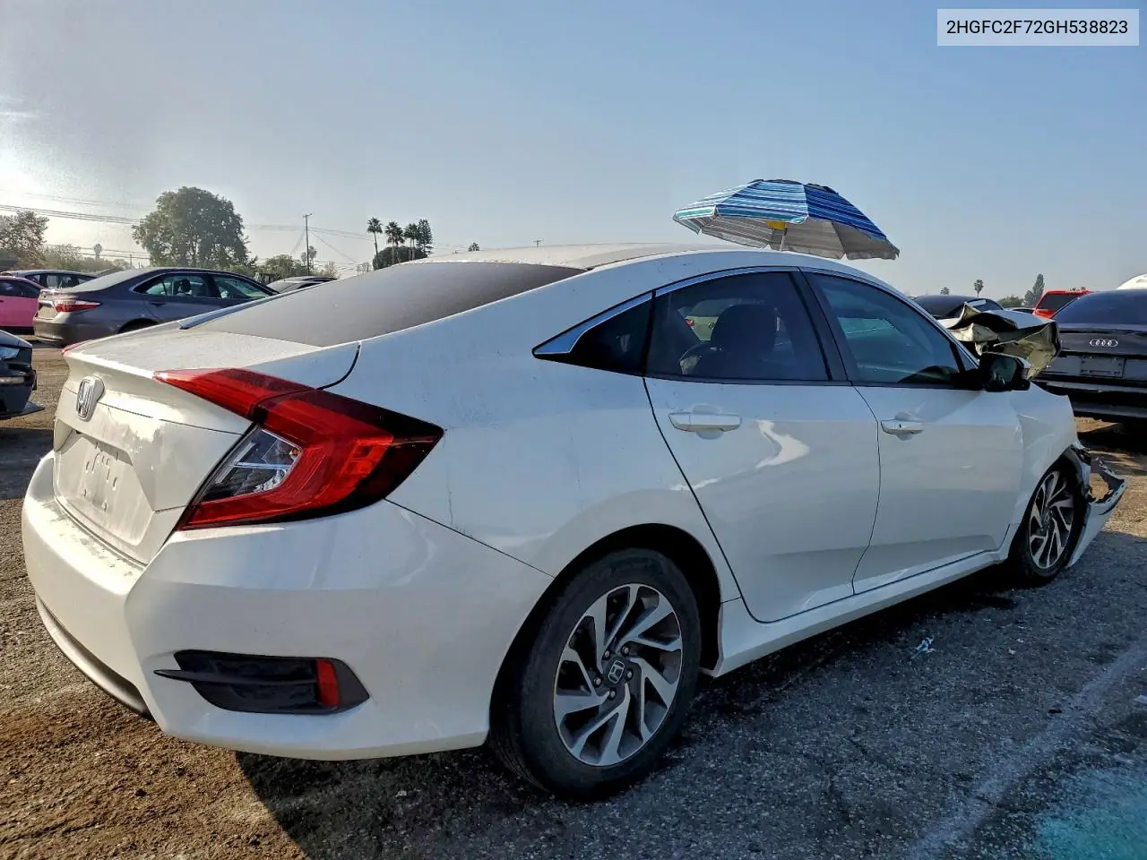 2HGFC2F72GH538823 2016 Honda Civic Ex