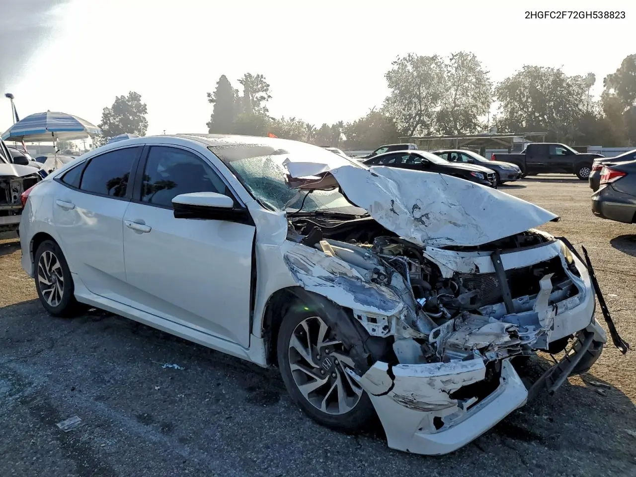 2HGFC2F72GH538823 2016 Honda Civic Ex