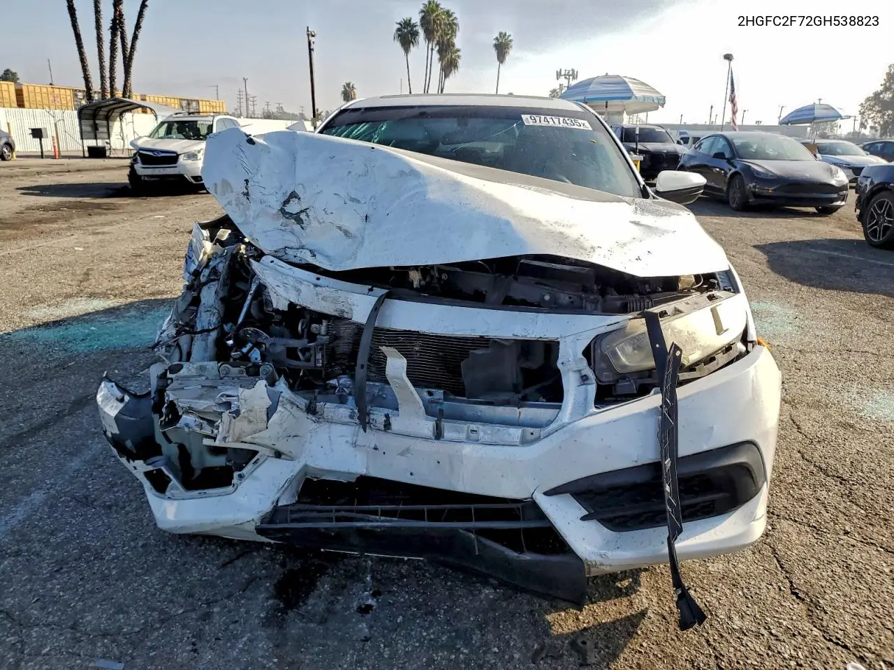 2HGFC2F72GH538823 2016 Honda Civic Ex