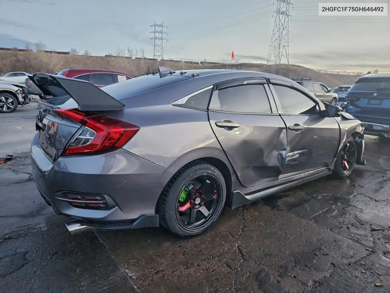 2HGFC1F75GH646492 2016 Honda Civic Exl
