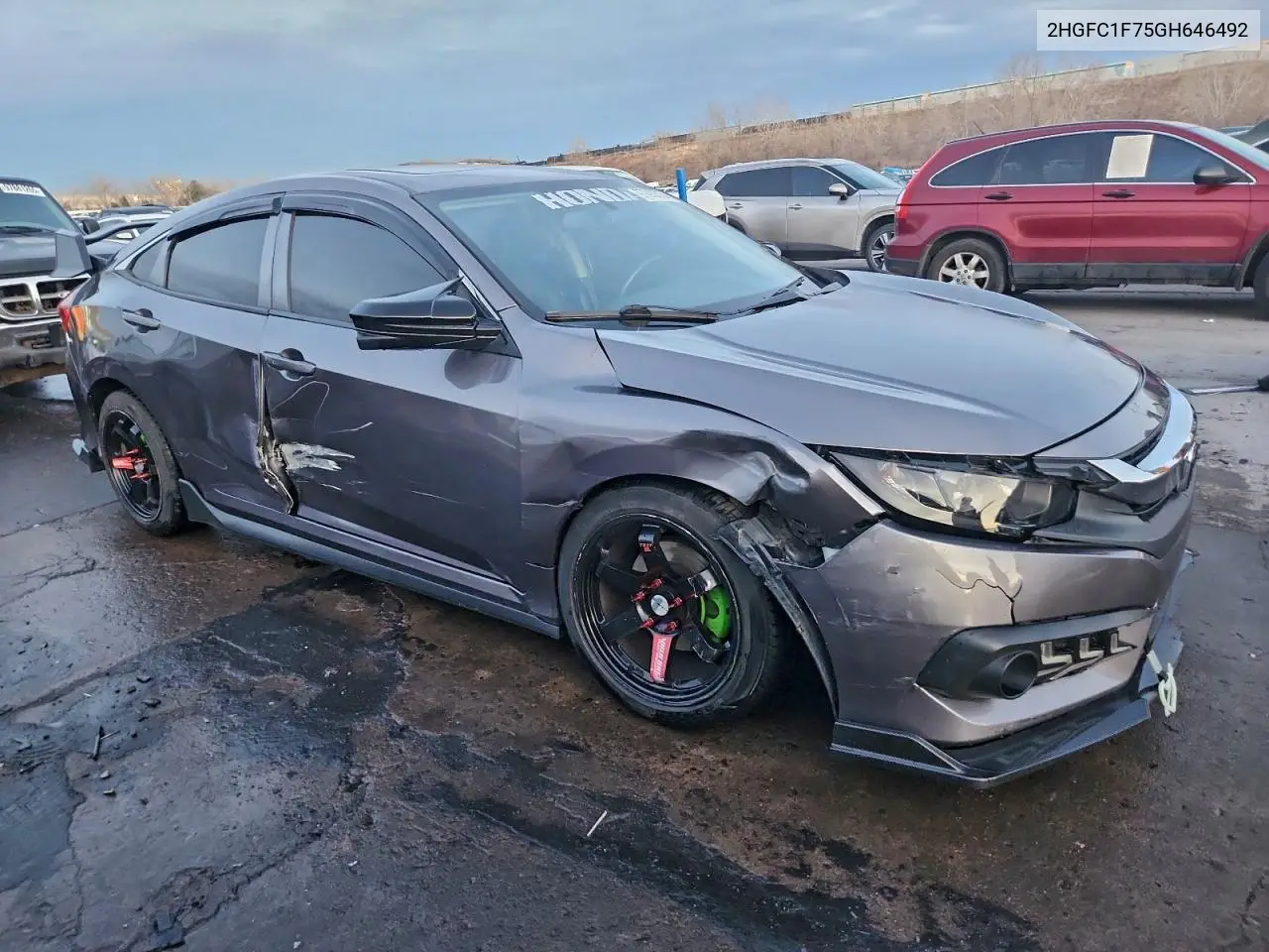2HGFC1F75GH646492 2016 Honda Civic Exl