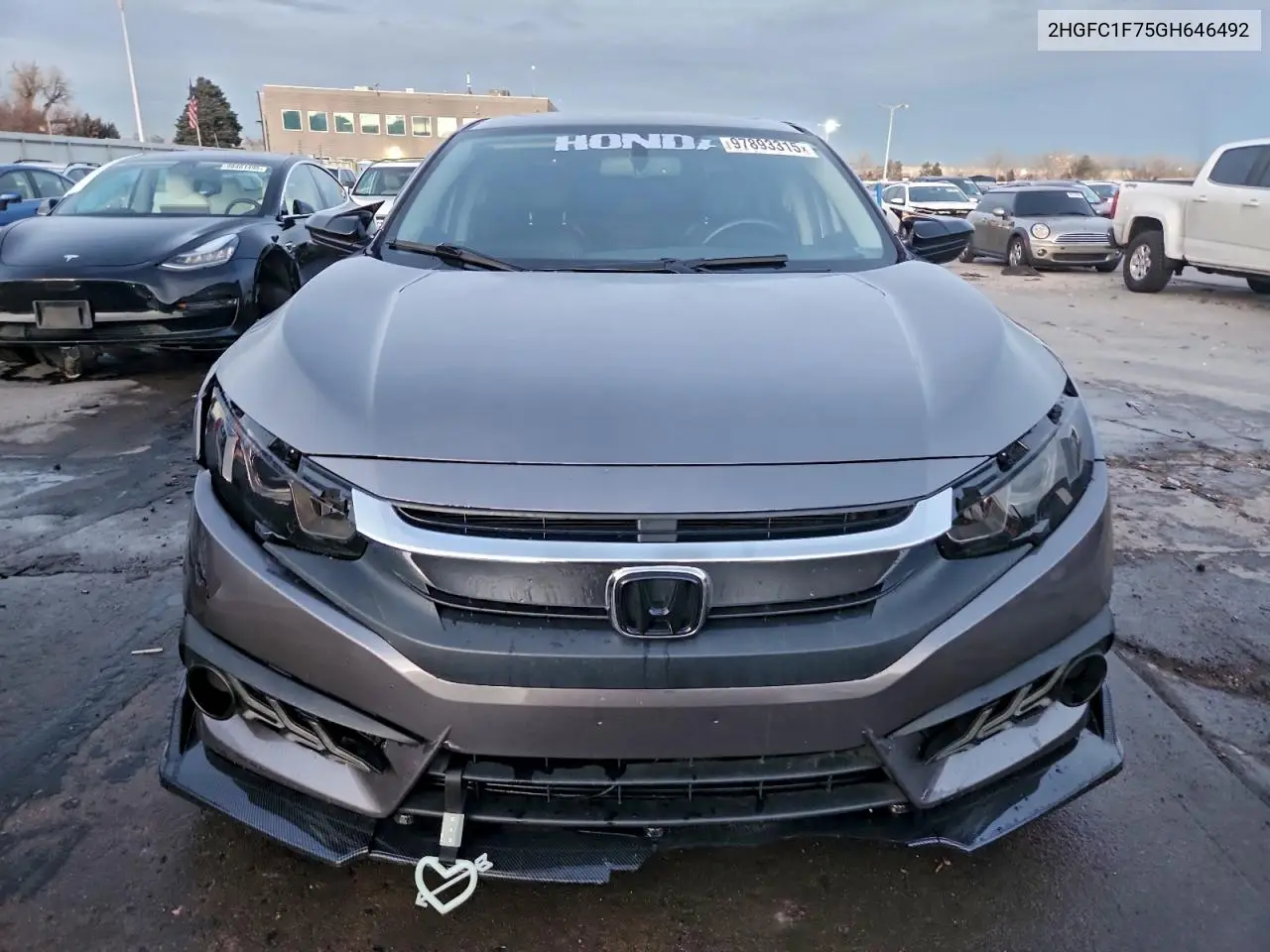 2HGFC1F75GH646492 2016 Honda Civic Exl