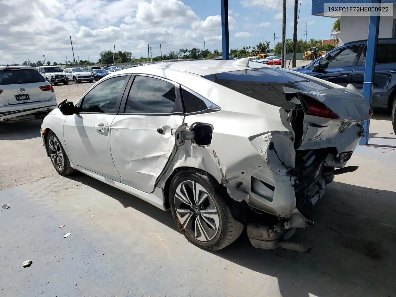 19XFC1F72HE000922 2017 Honda Civic Exl