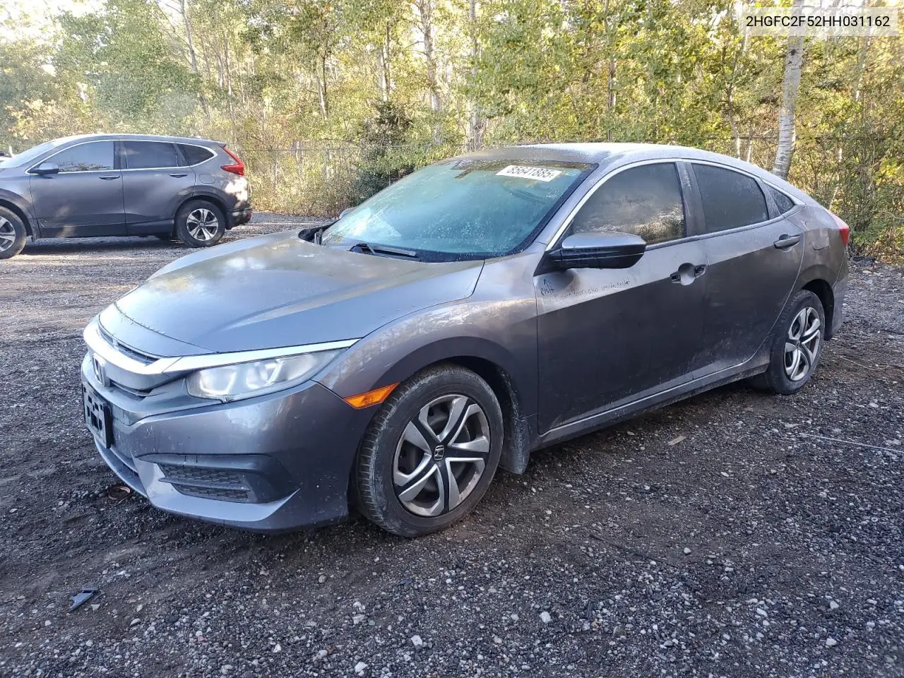 2HGFC2F52HH031162 2017 Honda Civic Lx