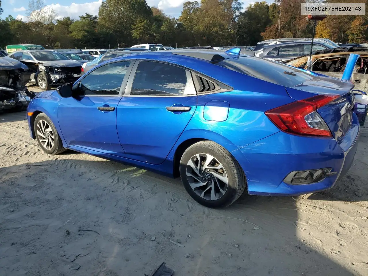 19XFC2F75HE202143 2017 Honda Civic Ex