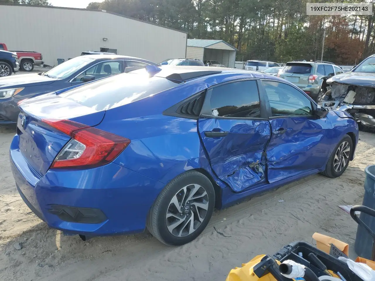 19XFC2F75HE202143 2017 Honda Civic Ex