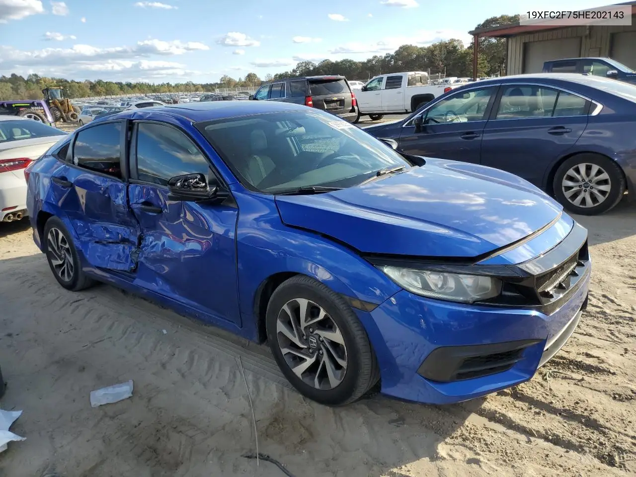19XFC2F75HE202143 2017 Honda Civic Ex