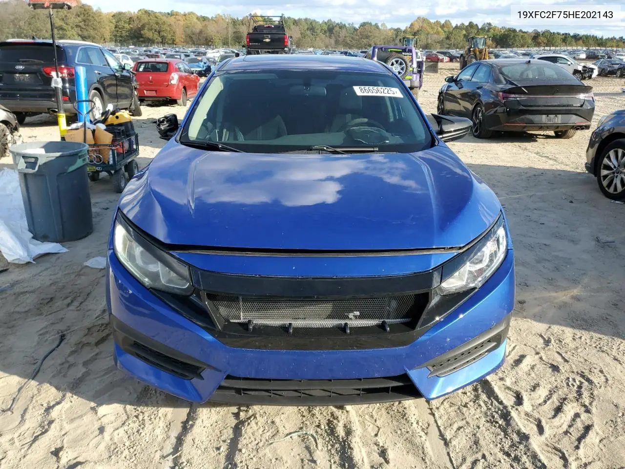 19XFC2F75HE202143 2017 Honda Civic Ex
