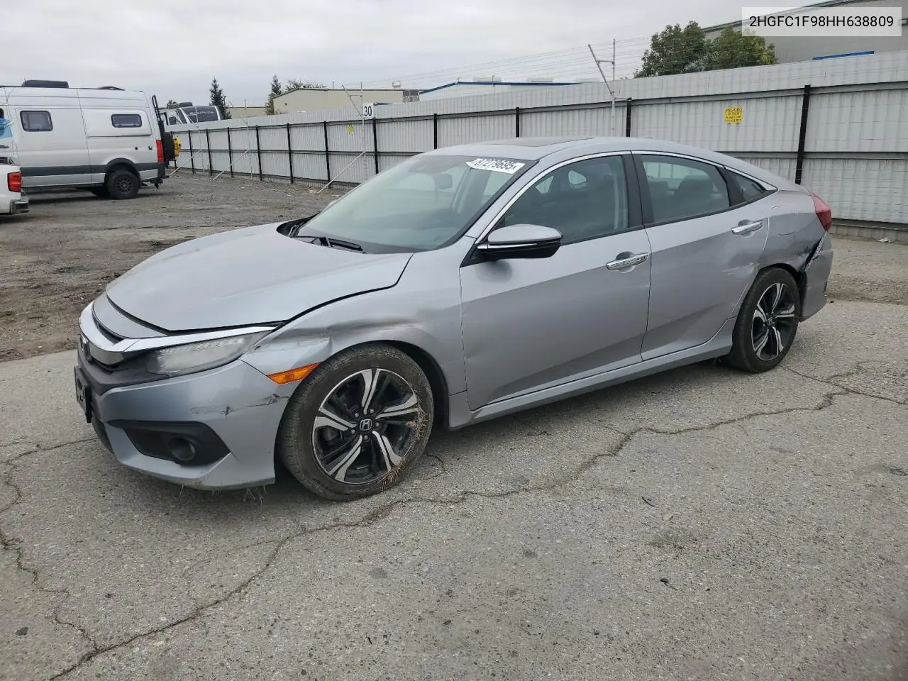 2HGFC1F98HH638809 2017 Honda Civic Touring