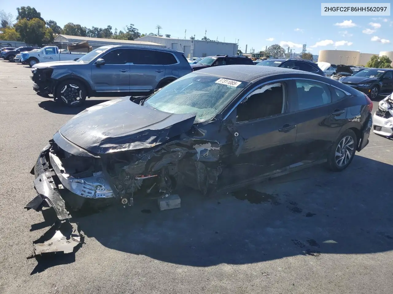 2HGFC2F86HH562097 2017 Honda Civic Ex
