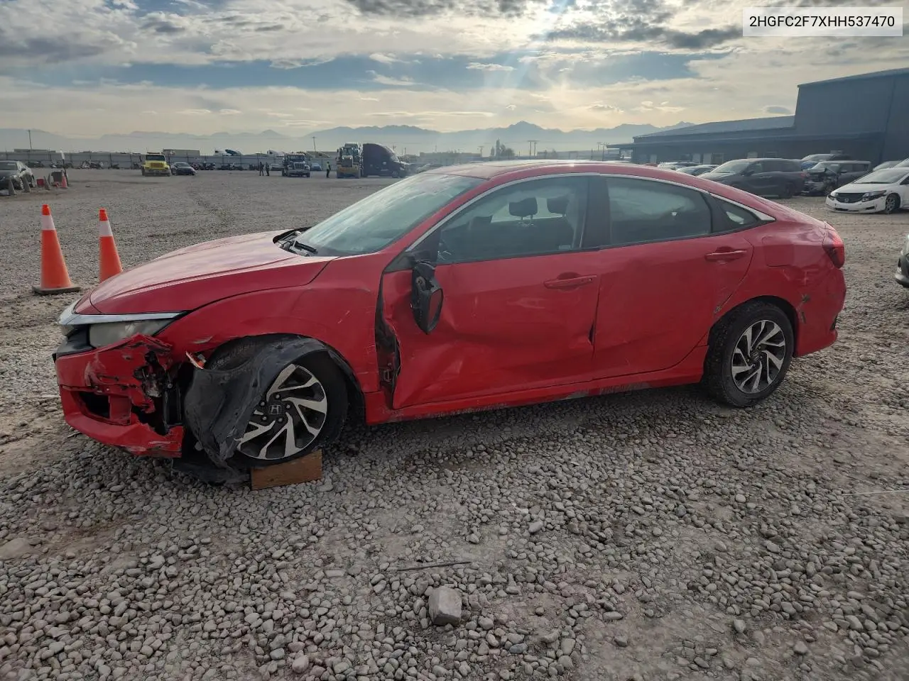 2HGFC2F7XHH537470 2017 Honda Civic Ex