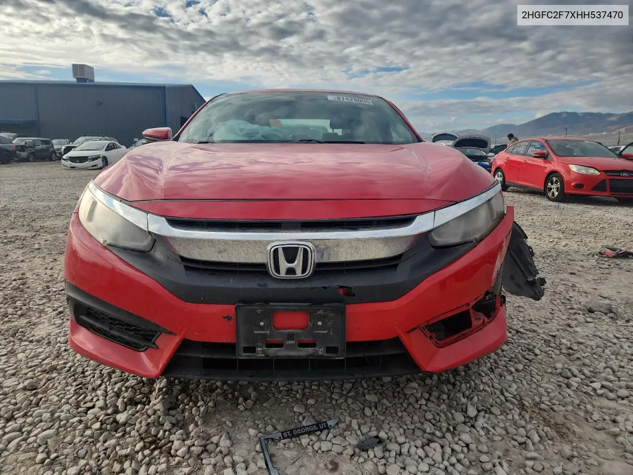 2HGFC2F7XHH537470 2017 Honda Civic Ex