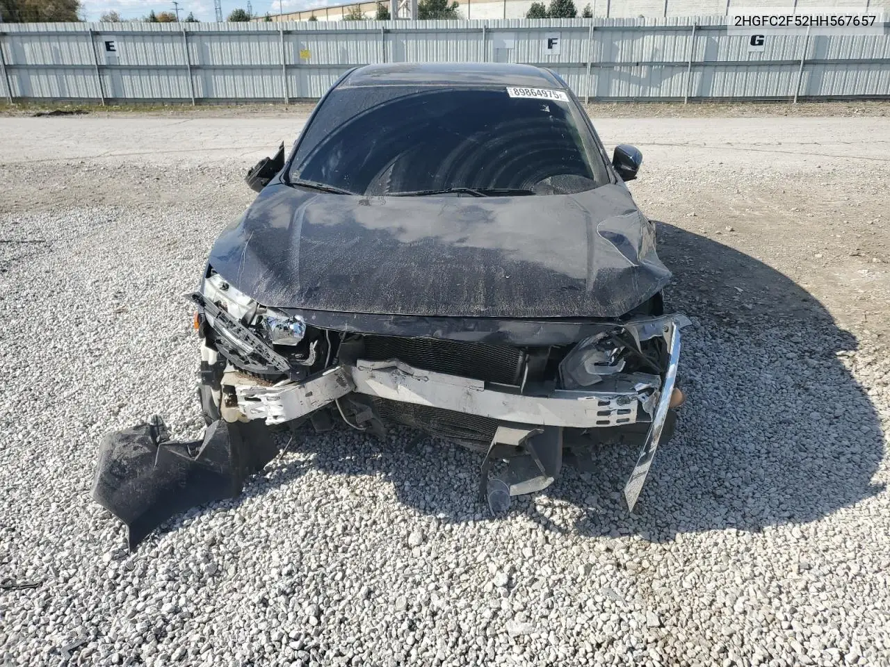2HGFC2F52HH567657 2017 Honda Civic Lx