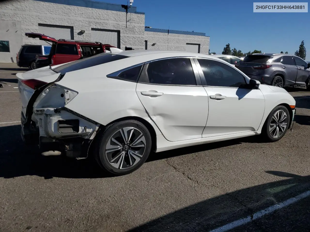 2HGFC1F33HH643881 2017 Honda Civic Ex