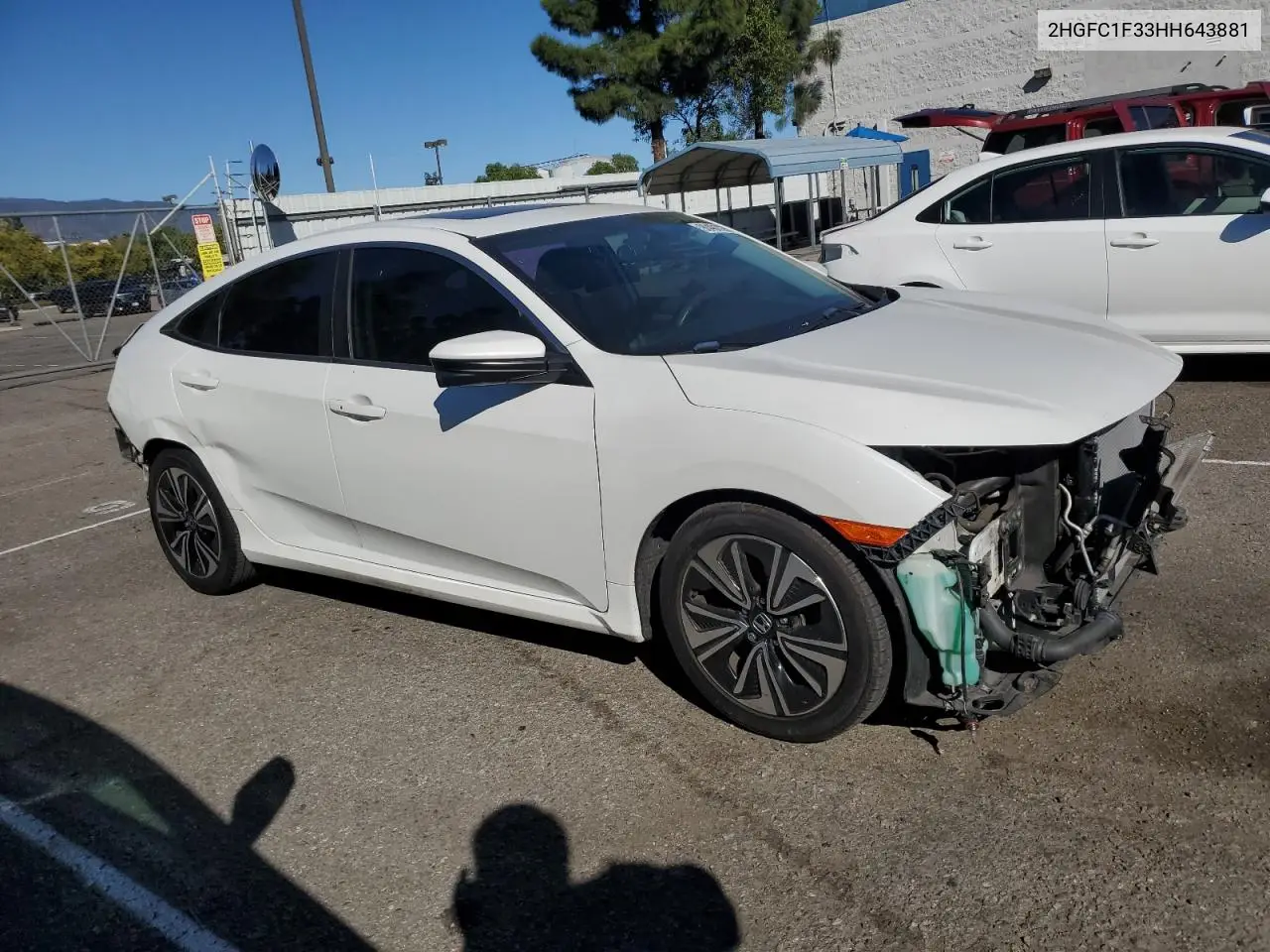 2HGFC1F33HH643881 2017 Honda Civic Ex