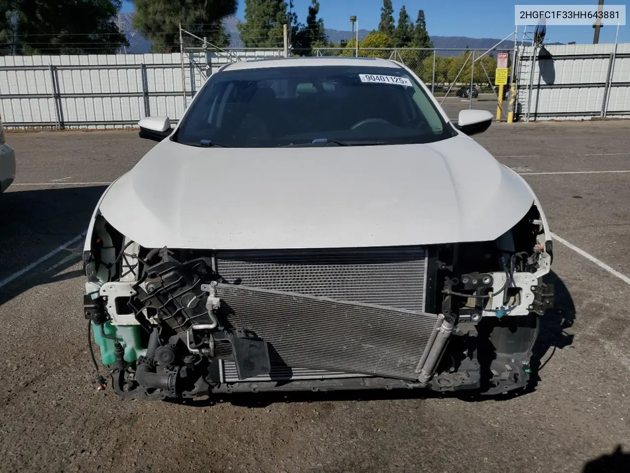 2HGFC1F33HH643881 2017 Honda Civic Ex