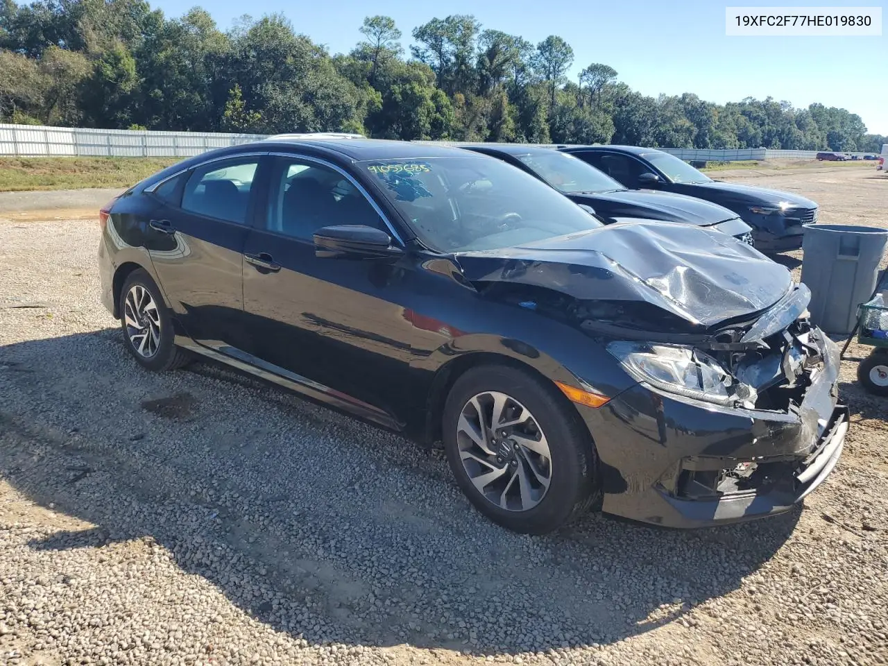 19XFC2F77HE019830 2017 Honda Civic Ex