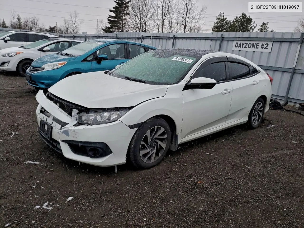 2HGFC2F89HH019097 2017 Honda Civic Ex