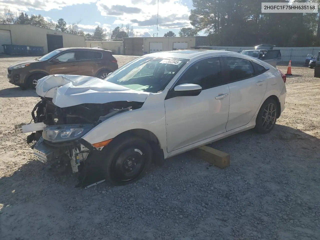 2HGFC1F75HH635168 2017 Honda Civic Exl