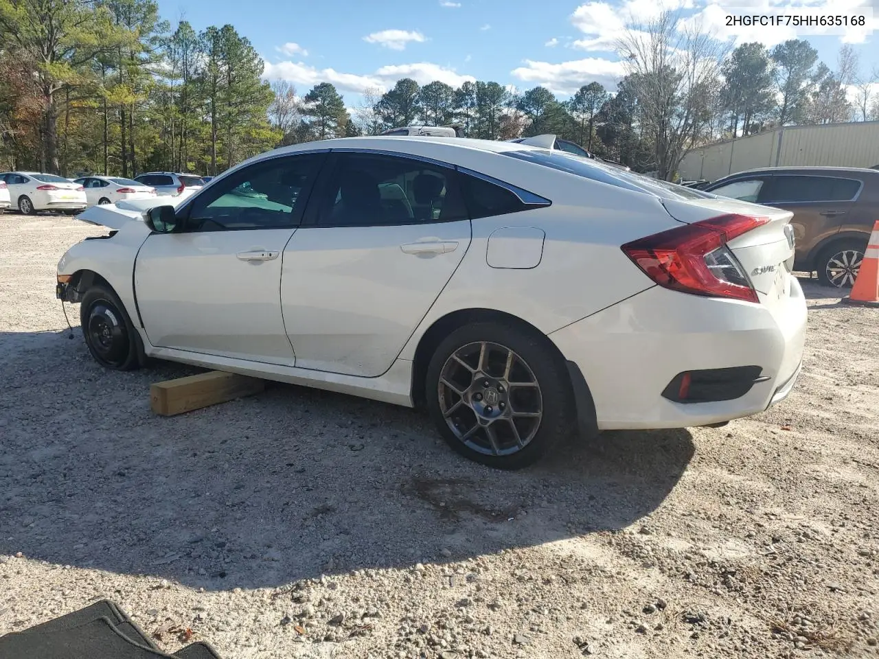 2HGFC1F75HH635168 2017 Honda Civic Exl