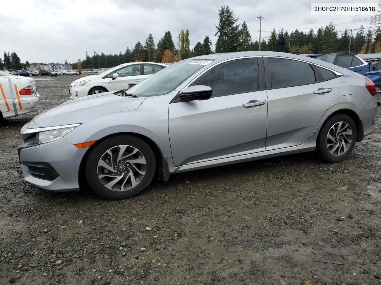 2HGFC2F79HH518618 2017 Honda Civic Ex