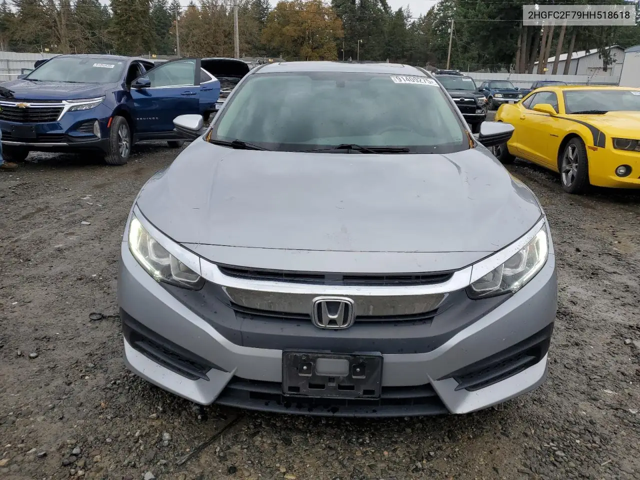 2HGFC2F79HH518618 2017 Honda Civic Ex