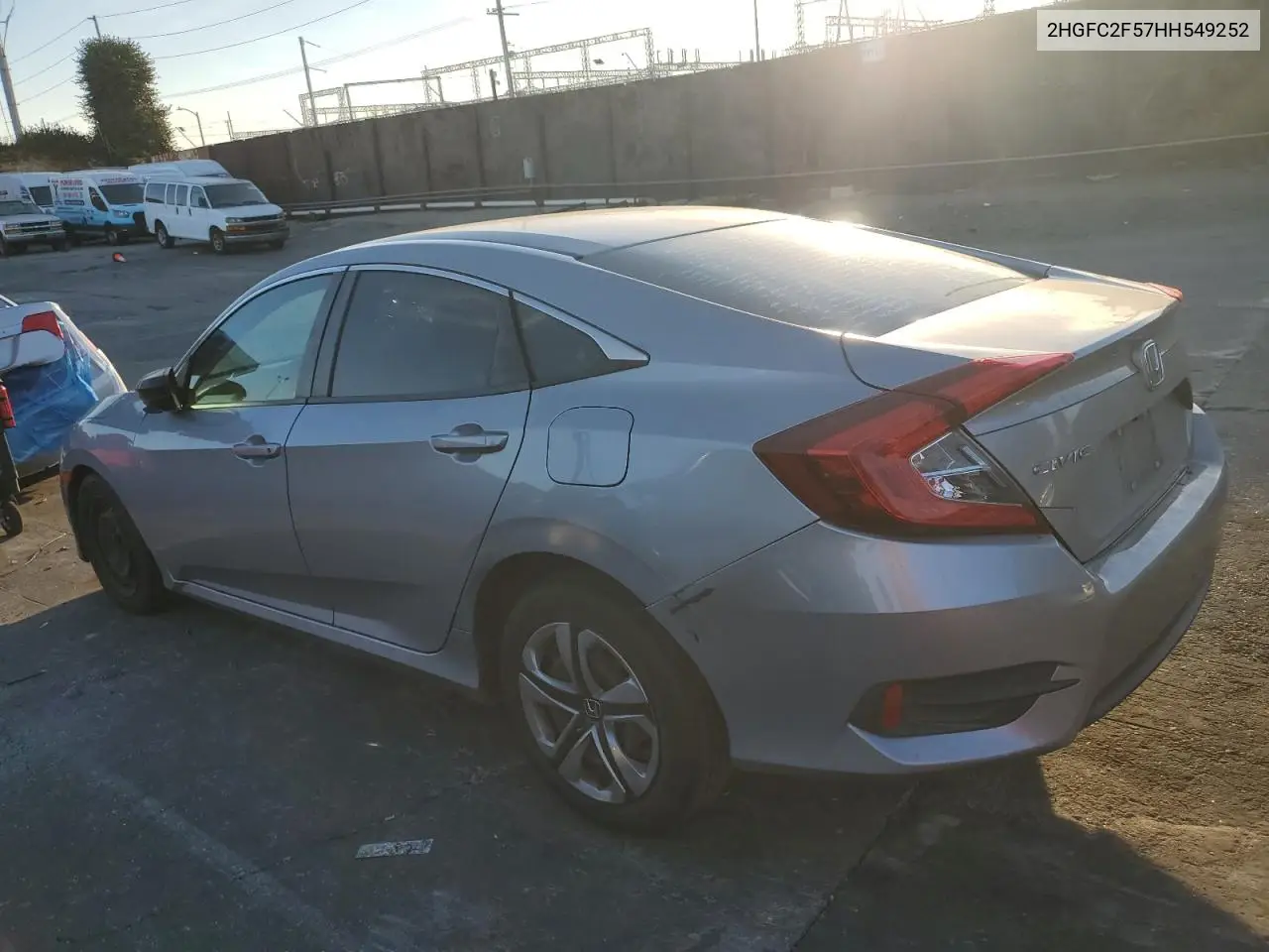 2HGFC2F57HH549252 2017 Honda Civic Lx
