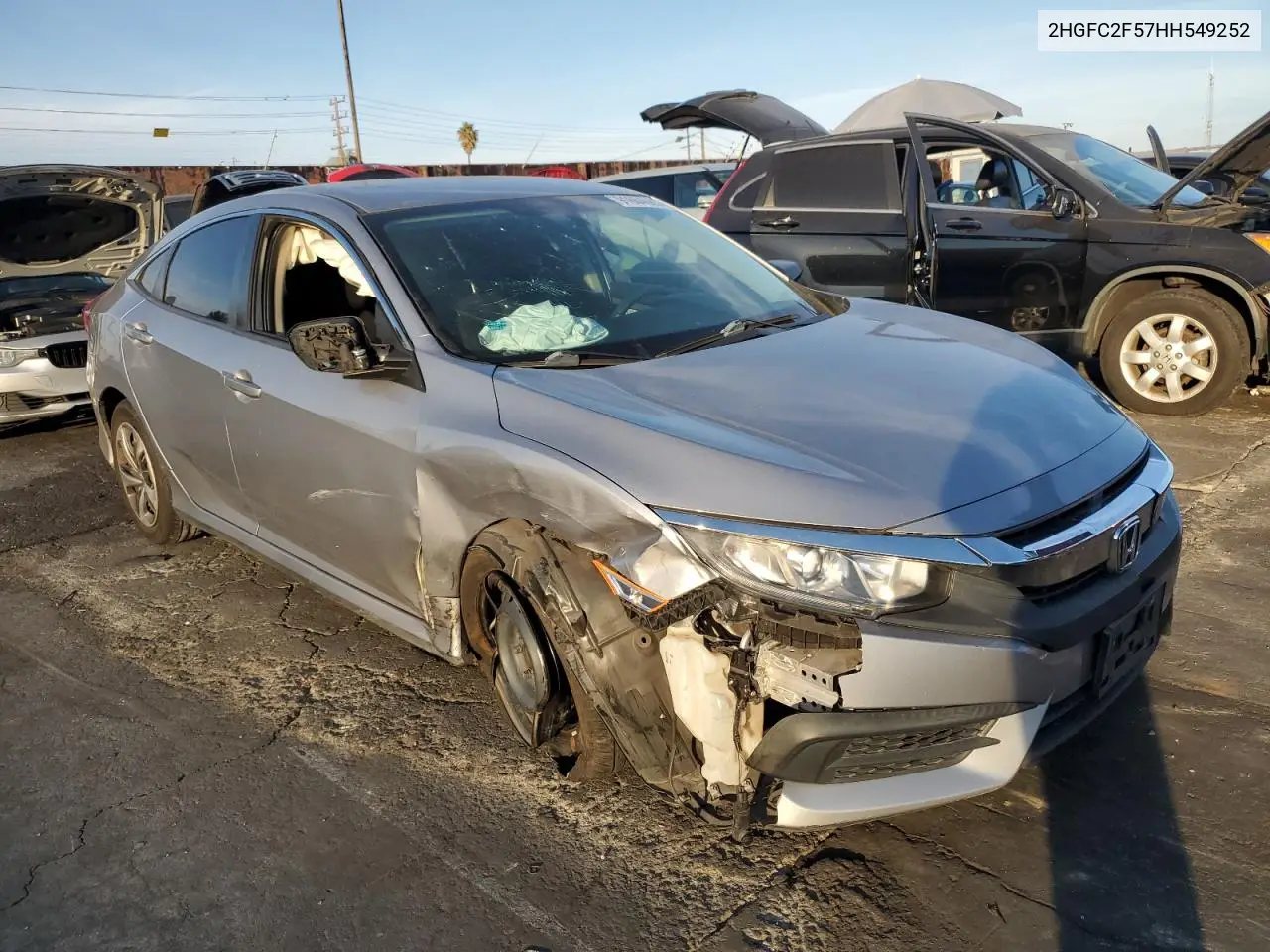 2HGFC2F57HH549252 2017 Honda Civic Lx