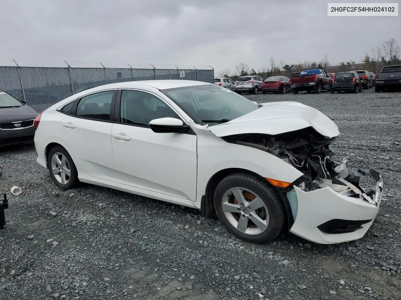 2HGFC2F54HH024102 2017 Honda Civic Lx