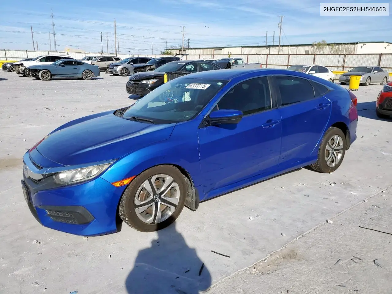 2HGFC2F52HH546663 2017 Honda Civic Lx