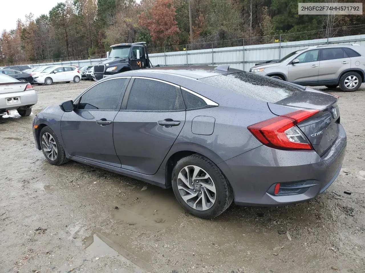 2HGFC2F74HH571792 2017 Honda Civic Ex