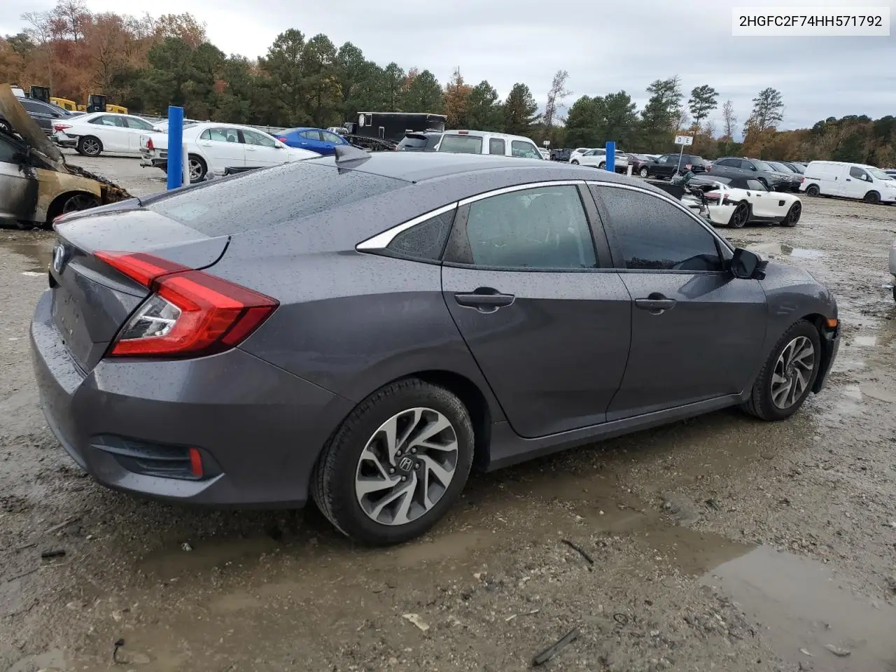 2HGFC2F74HH571792 2017 Honda Civic Ex