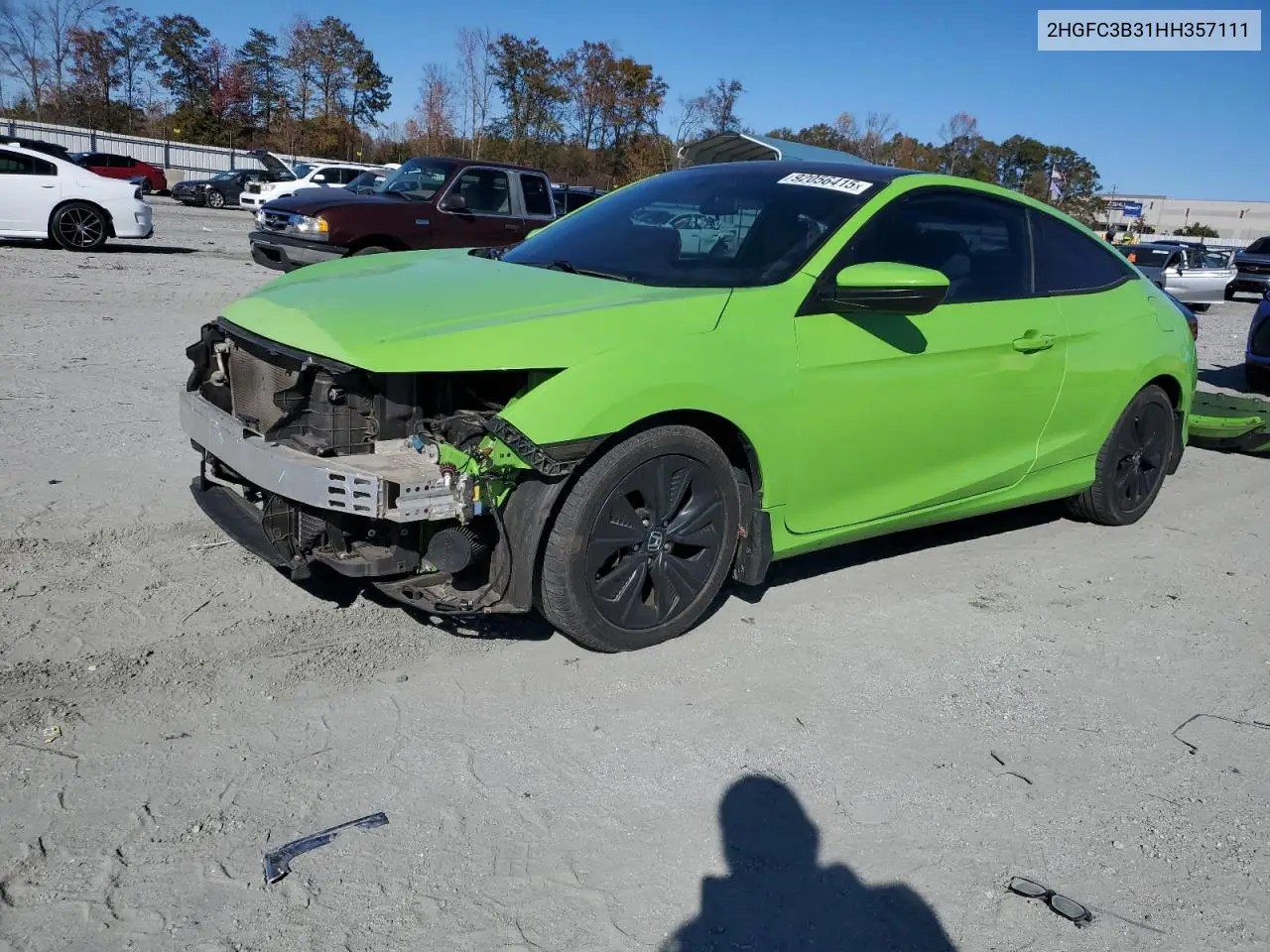 2HGFC3B31HH357111 2017 Honda Civic Ex