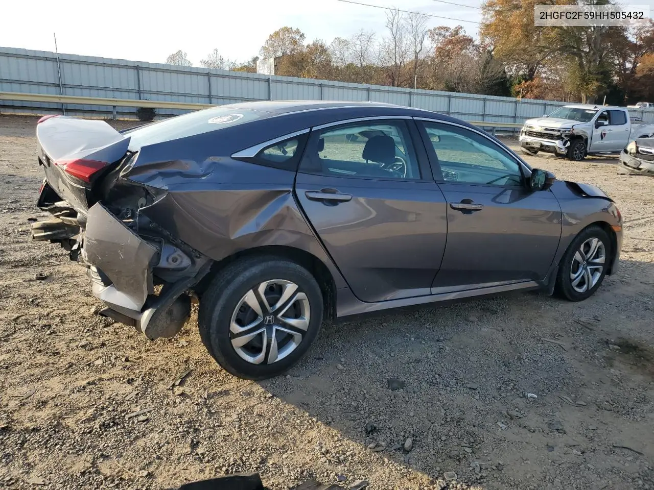 2HGFC2F59HH505432 2017 Honda Civic Lx