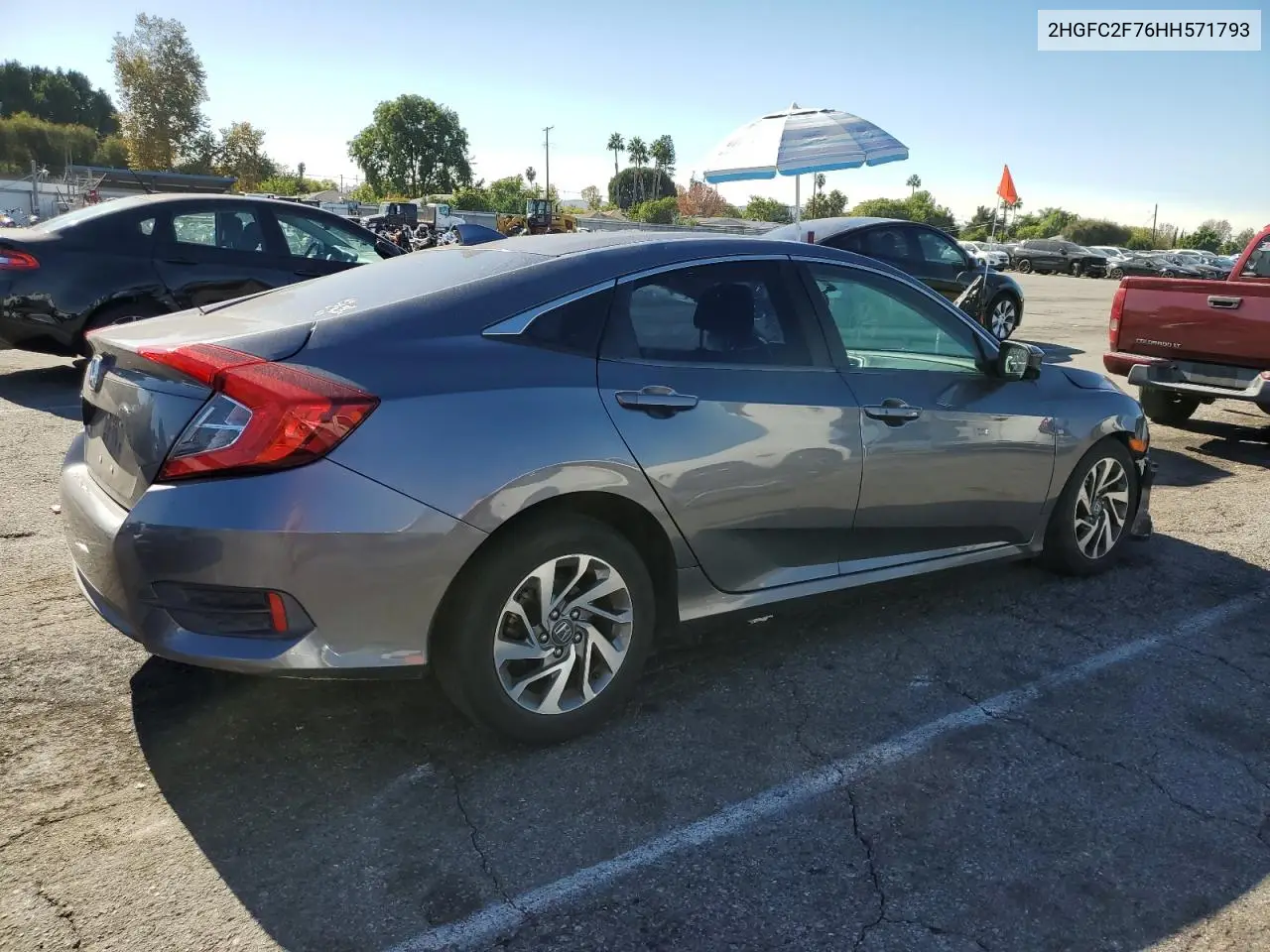 2HGFC2F76HH571793 2017 Honda Civic Ex