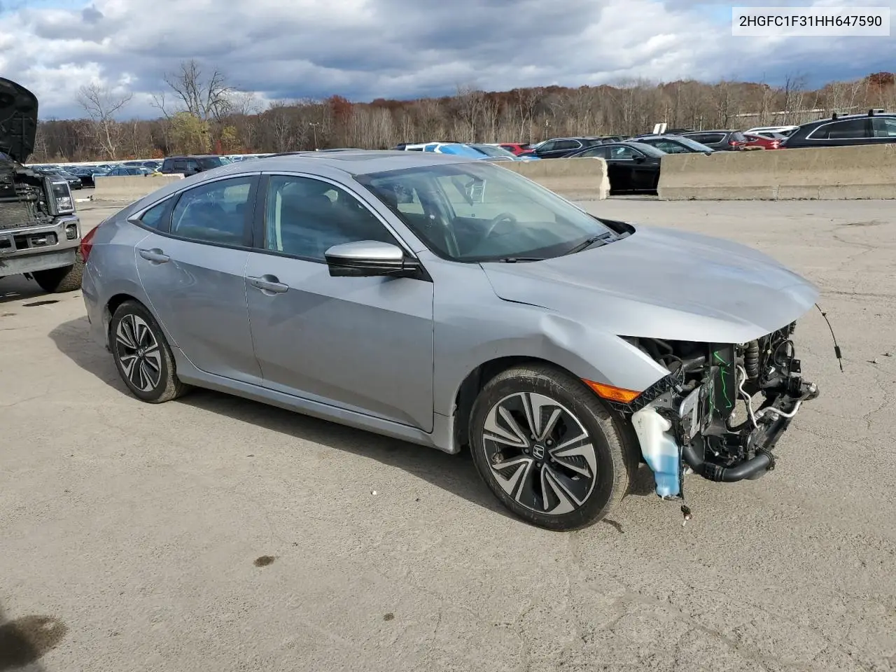 2HGFC1F31HH647590 2017 Honda Civic Ex