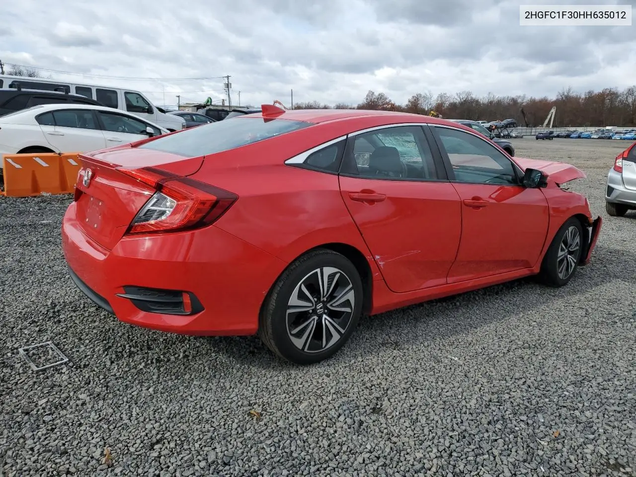 2HGFC1F30HH635012 2017 Honda Civic Ex