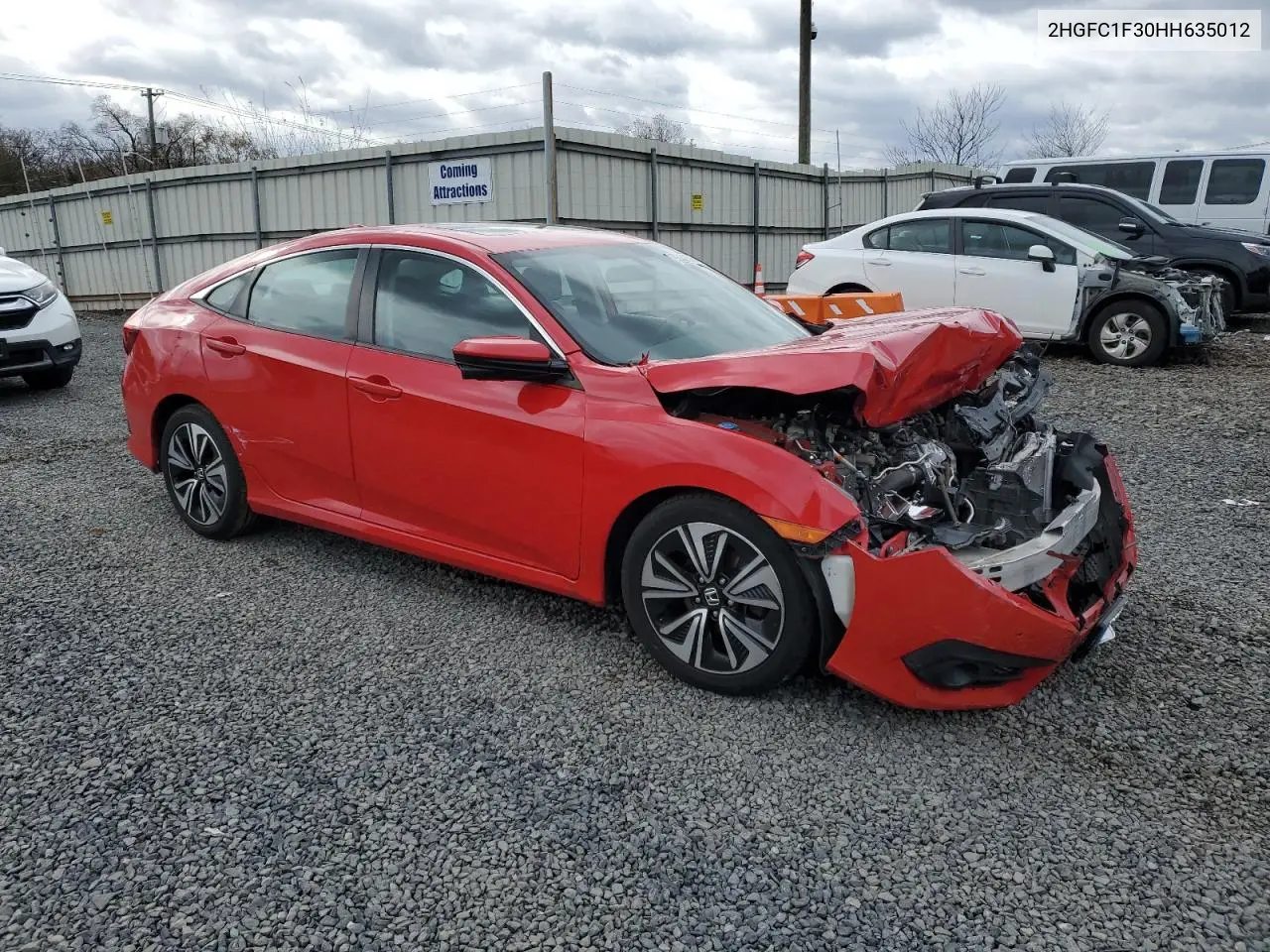 2HGFC1F30HH635012 2017 Honda Civic Ex