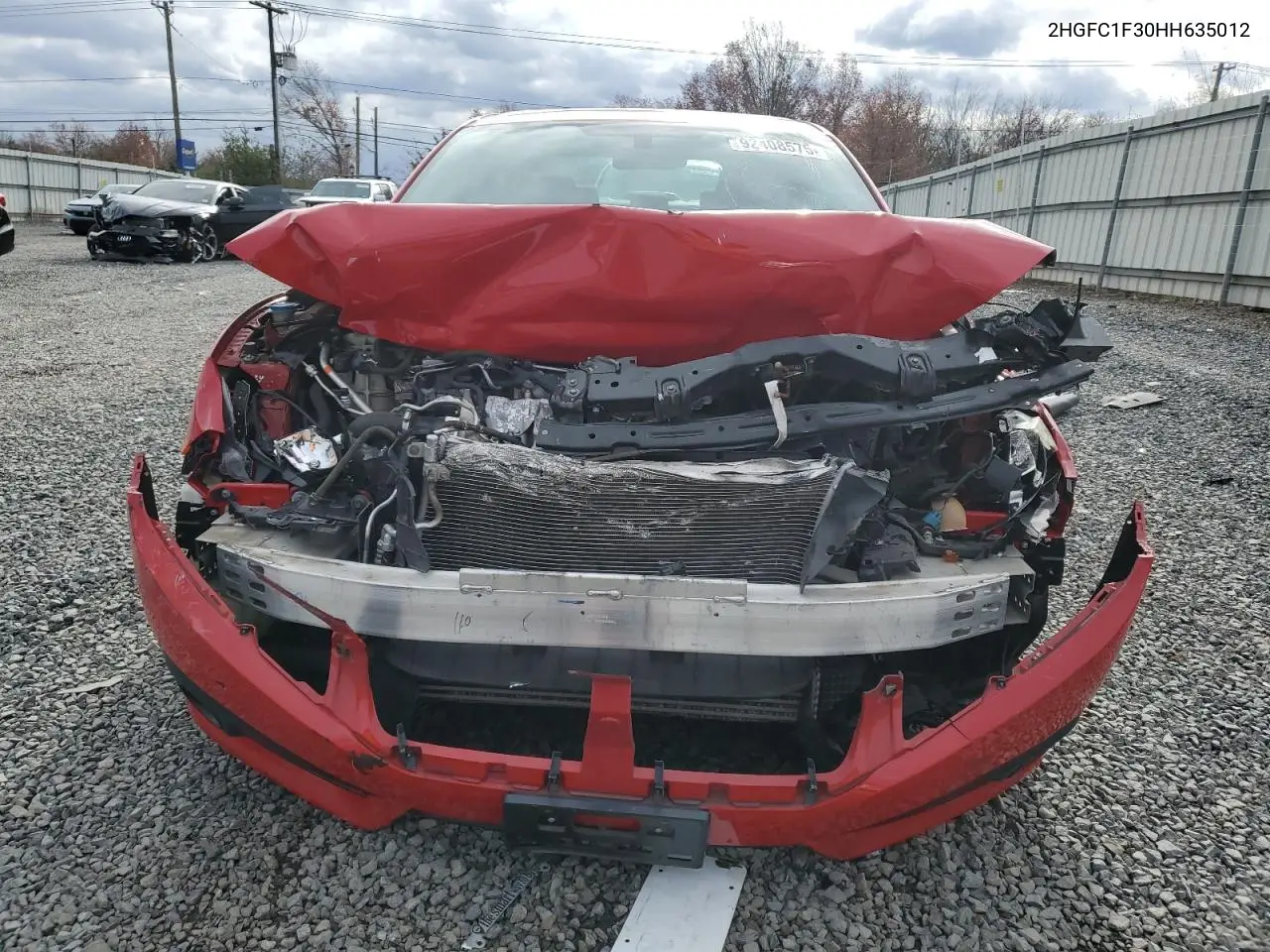 2HGFC1F30HH635012 2017 Honda Civic Ex