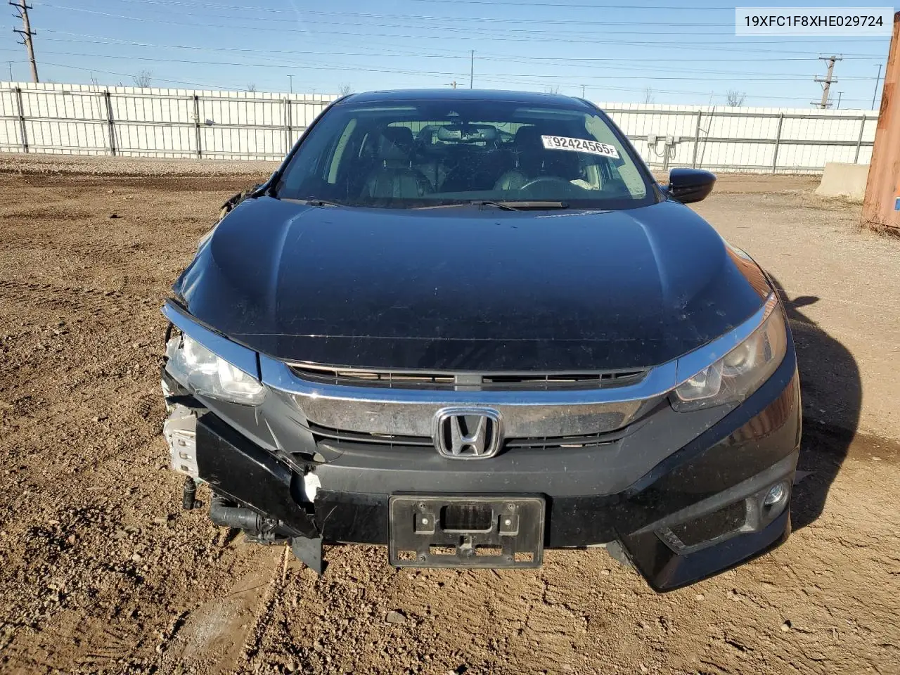 19XFC1F8XHE029724 2017 Honda Civic Ex